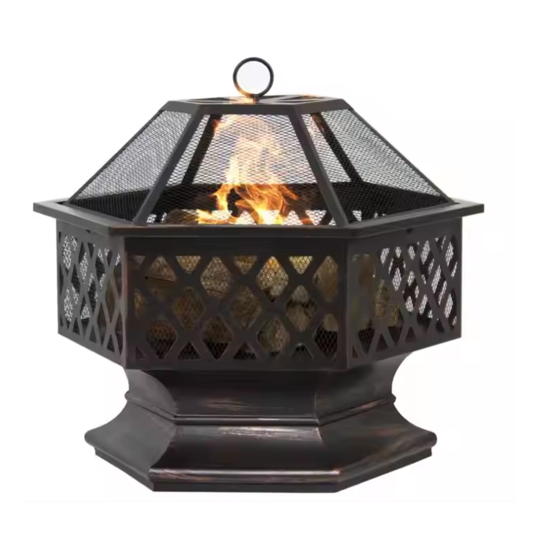 HexaGlow Mesh Dome Fire Tower