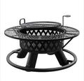 EmberGrid Rotating Grill Fire Bowl