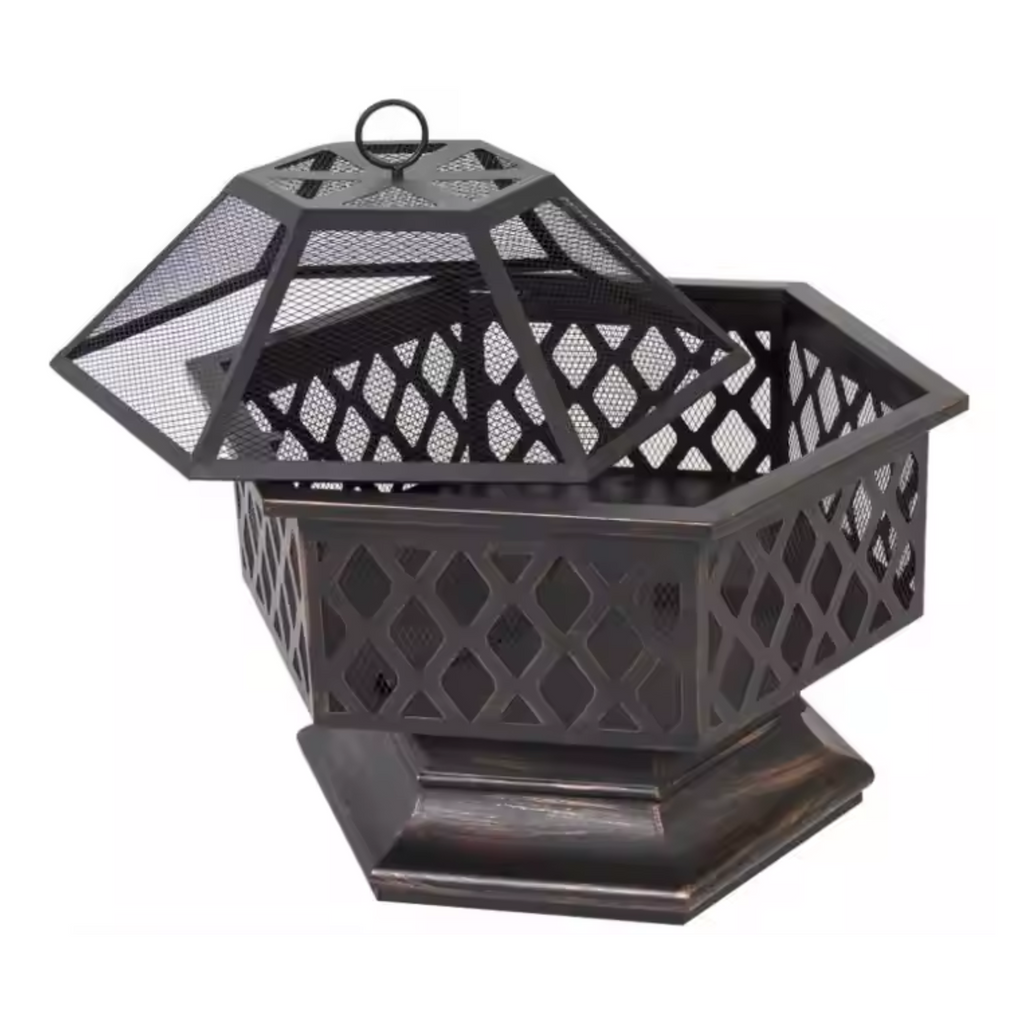 HexaGlow Mesh Dome Fire Tower